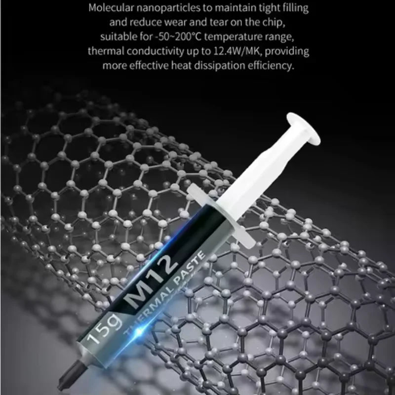 EP Performance Thermal Paste Thermal Conductive Grease Paste 12.4 W/MK 1/4/8/15/30g for PC PS5 CPU GPU Cooling