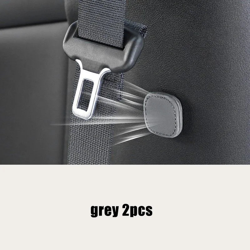 Magnetic Suction Suede Car Seat Belt Clip, Auto Belt Holder, Stabilizer Fastener, Adjustable Clip, Seat Belt Stopper