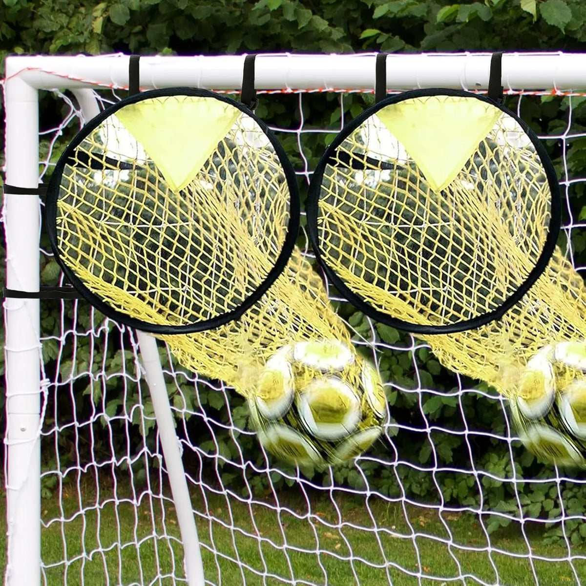 Cible d’Entraînement Football Nylon — Précision de Tir, Fixation Rapide au But