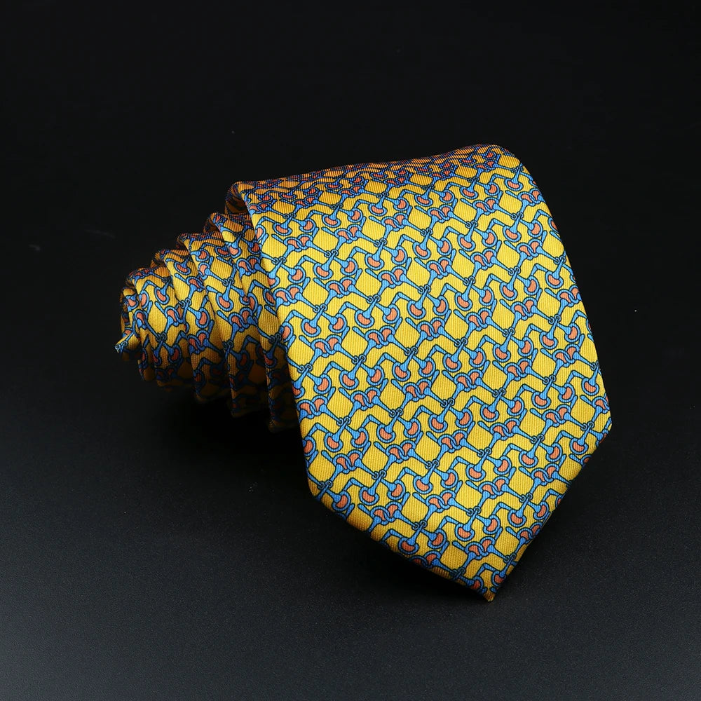 51 Styles Men's Silk Ties Jacquard Striped Plaid Floral Tie Accessories Daily Wear Shirt Suit Necktie Wedding Party Gift