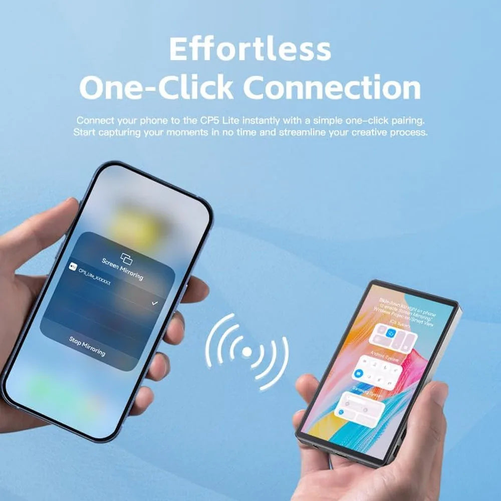 Nouveau moniteur de Selfie magnétique pour iPhone moniteur d'écran de Selfie Vlog intelligent avec télécommande 1500mAh batterie externe rose/blanc/noir