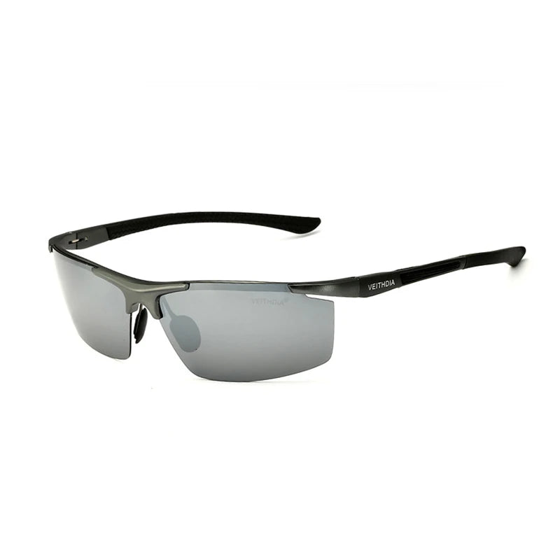 VEITHDIA aluminium magnésium hommes lunettes de soleil polarisées UV400 revêtement miroir lunettes de soleil en plein air lunettes pour homme accessoires 6588