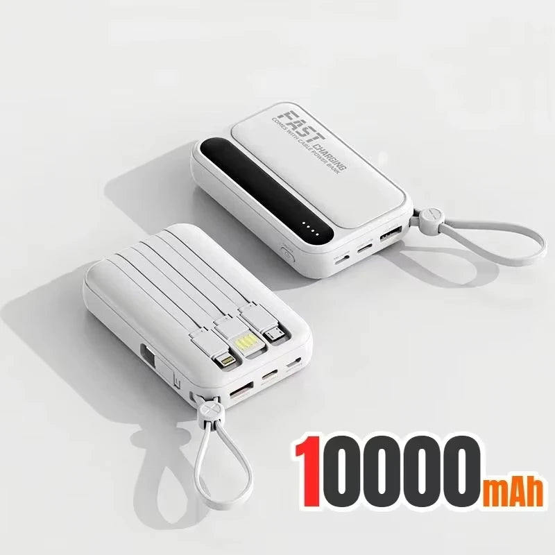 500000mAh 120W batterie externe grande capacité 4 in1 câbles Intelligent affichage numérique lumière Portable Powerbank pour iPhone Huawei nouveau