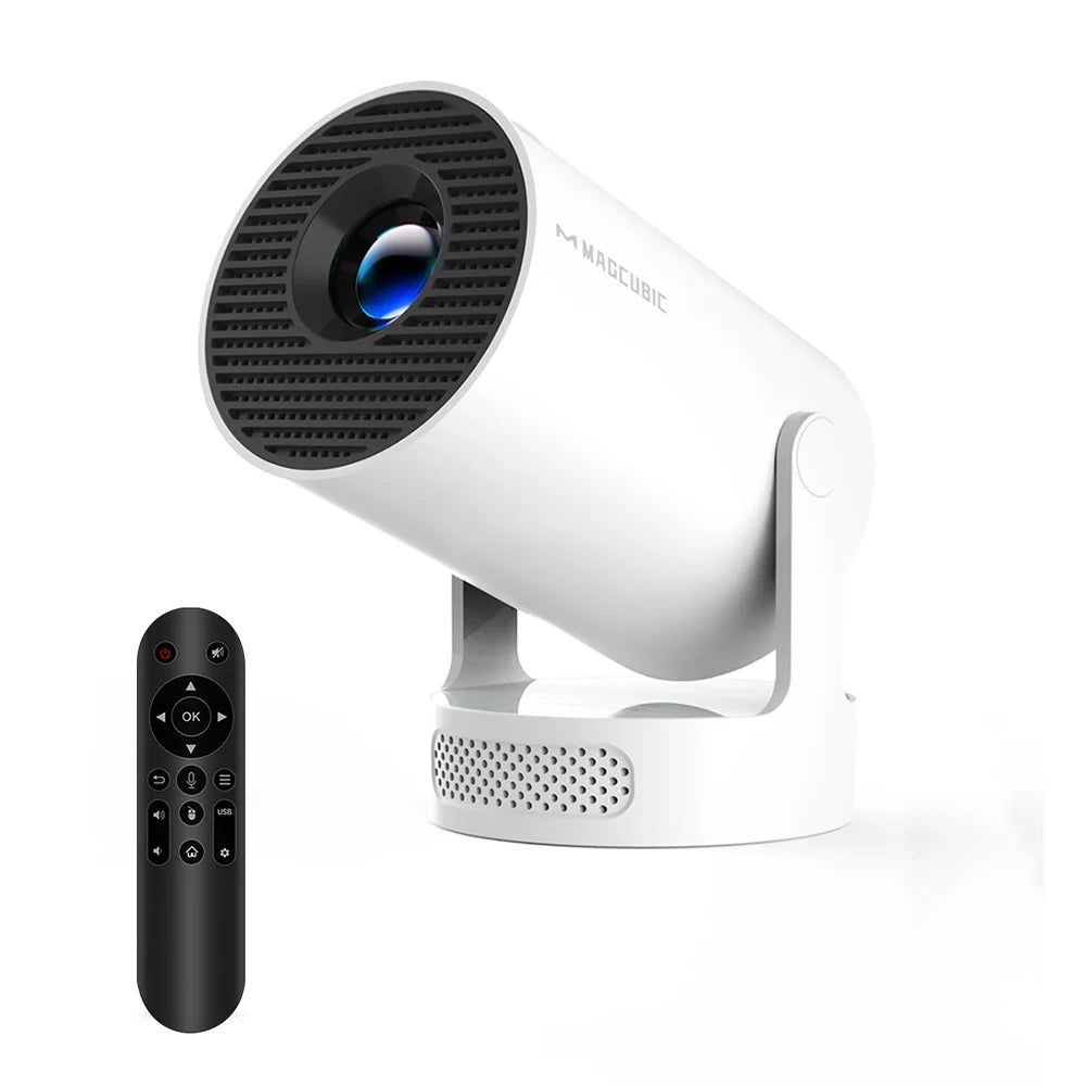 Projecteur 8K Android 14 — double WiFi6, 290 ANSI, BT5.4, 720P, cinéma maison extérieur portable