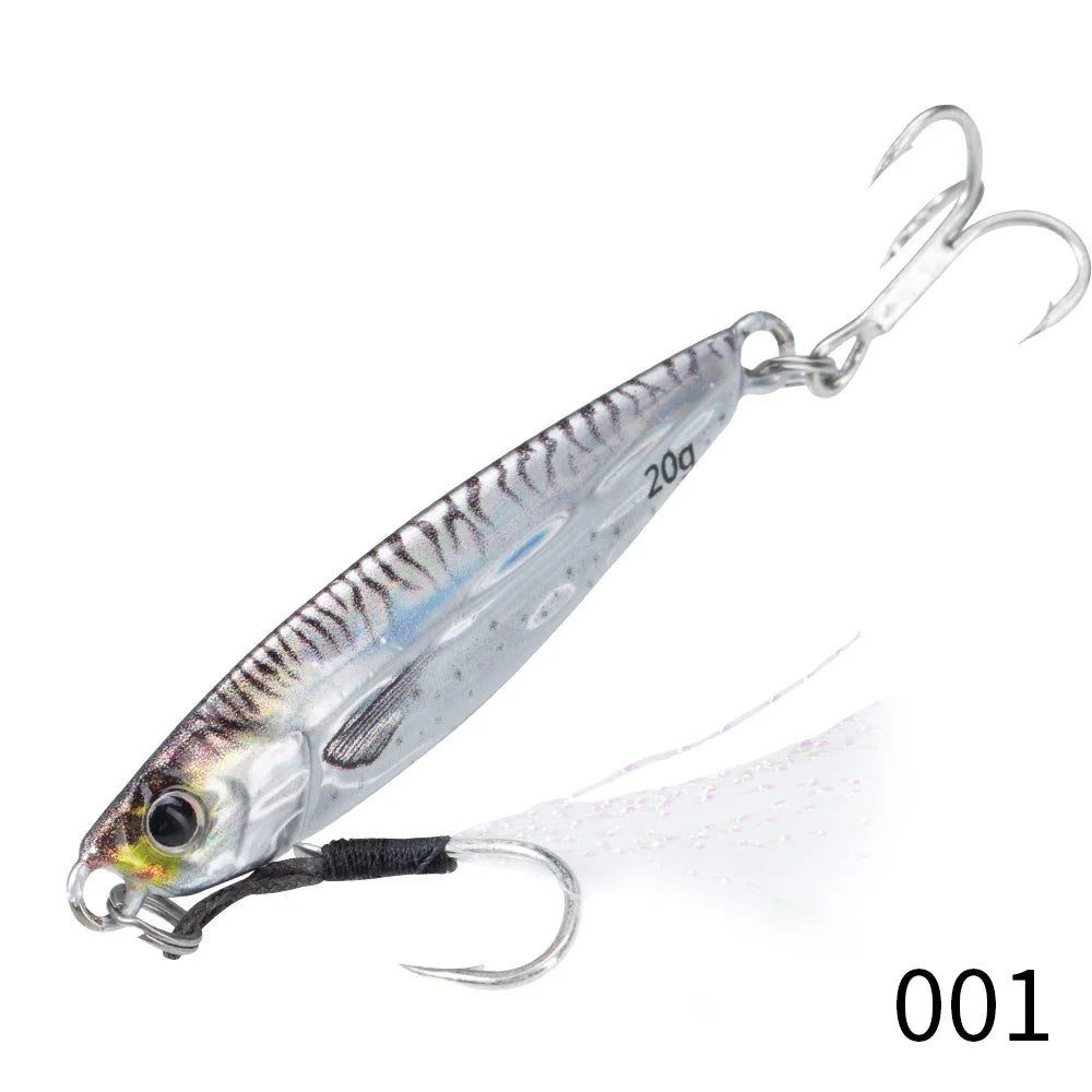 Hunthouse-Leurre métallique rigide coulant, appât Élidéal pour la pêche en eau salée, au brochet ou au bar, 7 à 80g