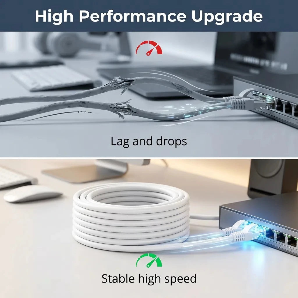 Cable Ethernet Cat6 RJ45 UTP 1000Mbps, 0.5/1/2/3/5/10/15/20/30/50M, cable de red LAN, cable de Internet, router, cable de ordenador