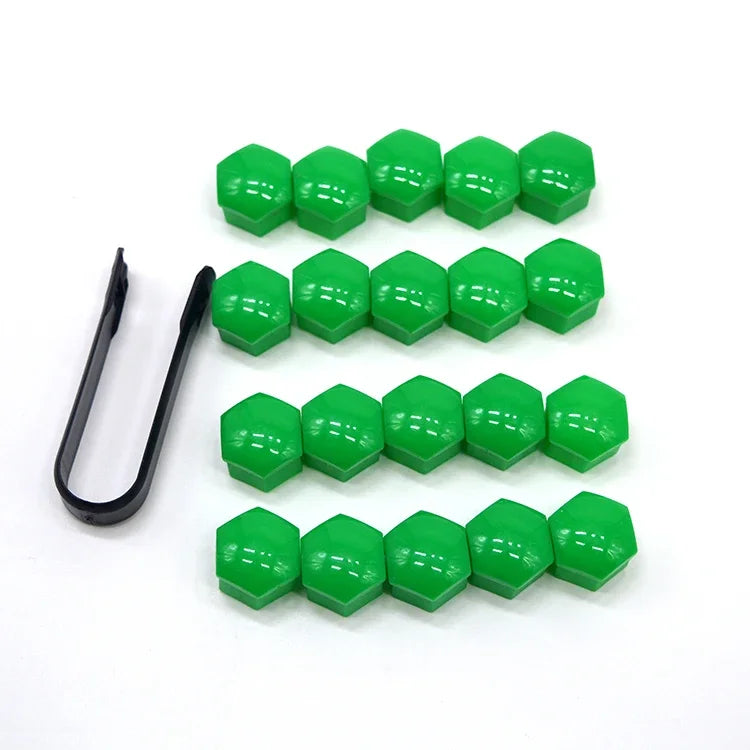 20pcs Car Wheel Nut Caps, Anti-rust Car Hub Screw Protective Covers, Car Tire Screw Caps, Nut Bolt Covers, Automotive Exterior 17/19/21mm