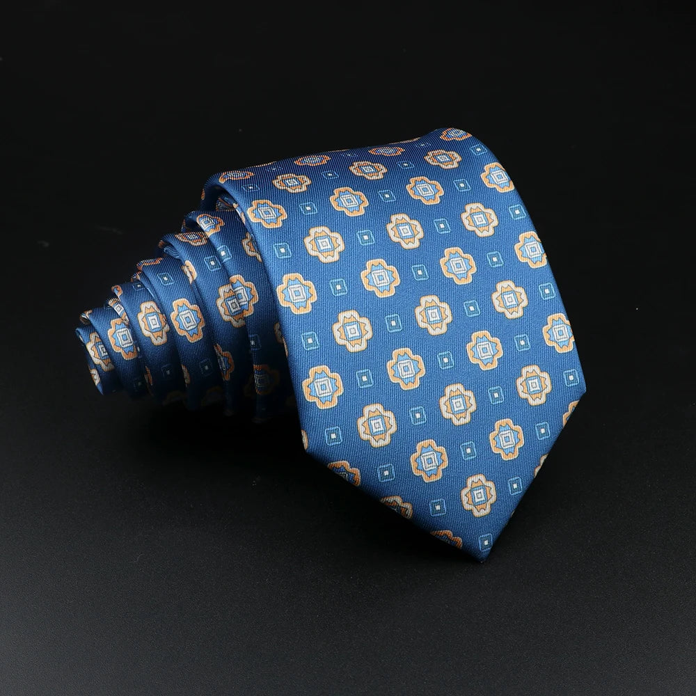 51 Styles Men's Silk Ties Jacquard Striped Plaid Floral Tie Accessories Daily Wear Shirt Suit Necktie Wedding Party Gift