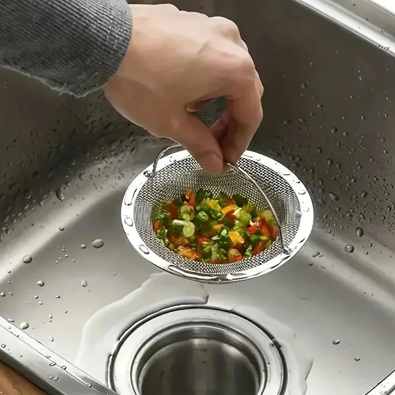Crépine d'évier de cuisine avec poignée, évier de cuisine RV, passoire à déchets d'évier, trémie de lave-vaisselle d'évier en acier inoxydable, péché de Restaurant 1 pièce
