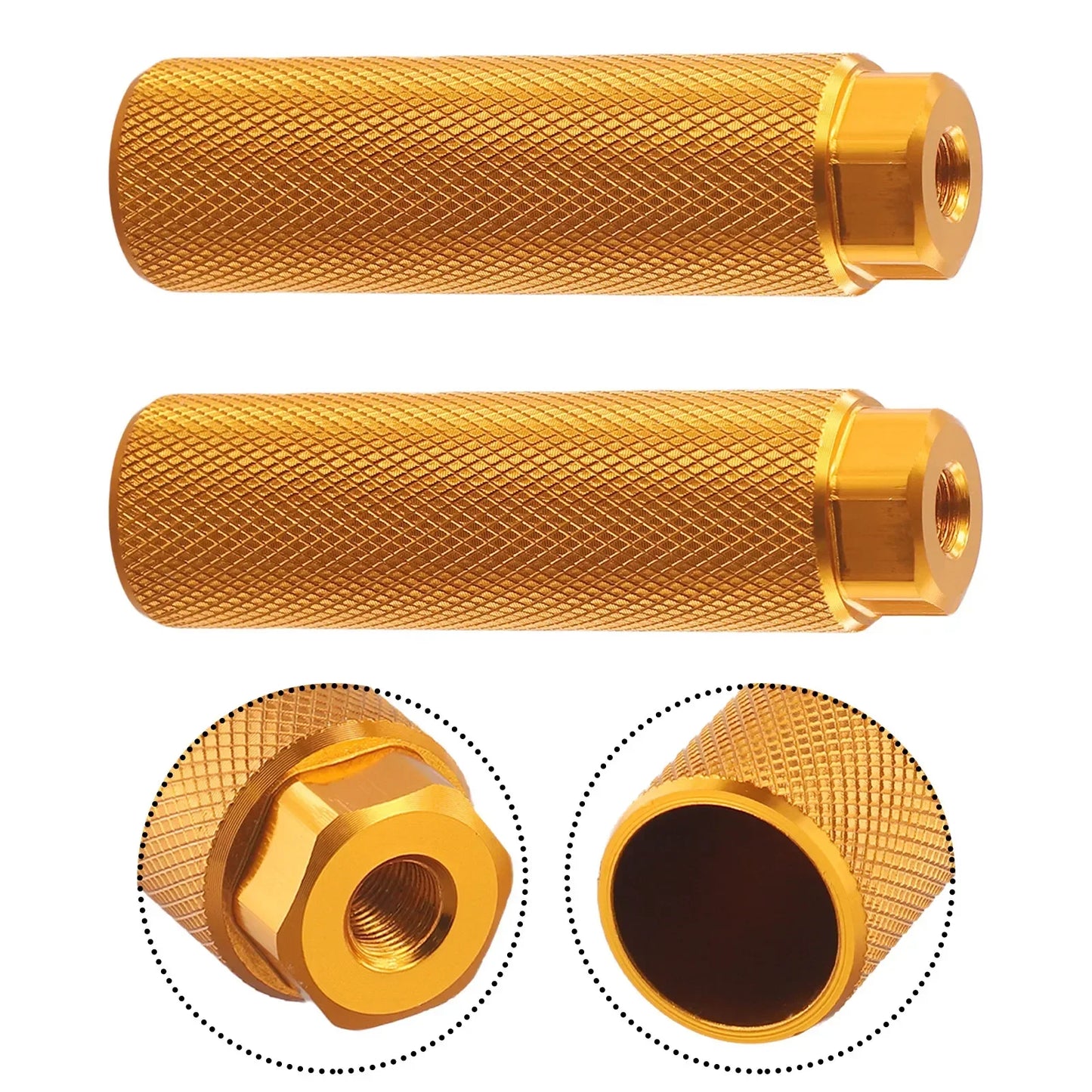 Pedales de aleación de aluminio antideslizantes para BMX, clavijas de bicicleta aptas para ejes de 3 y 8 pulgadas, 1 par