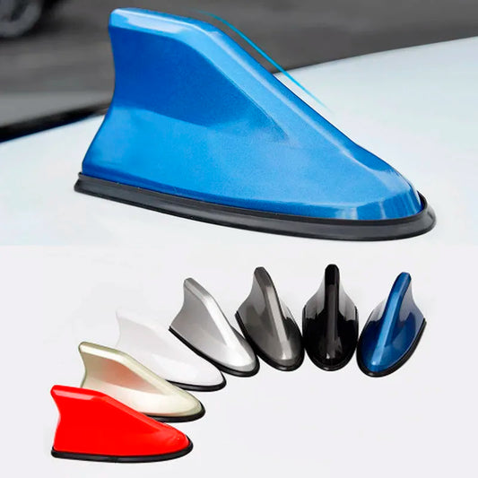 Antena universal de coche con forma de aleta de tiburón, amplificador de señal de radio automático montado en el techo para todos los modelos de vehículos, estilo de coche