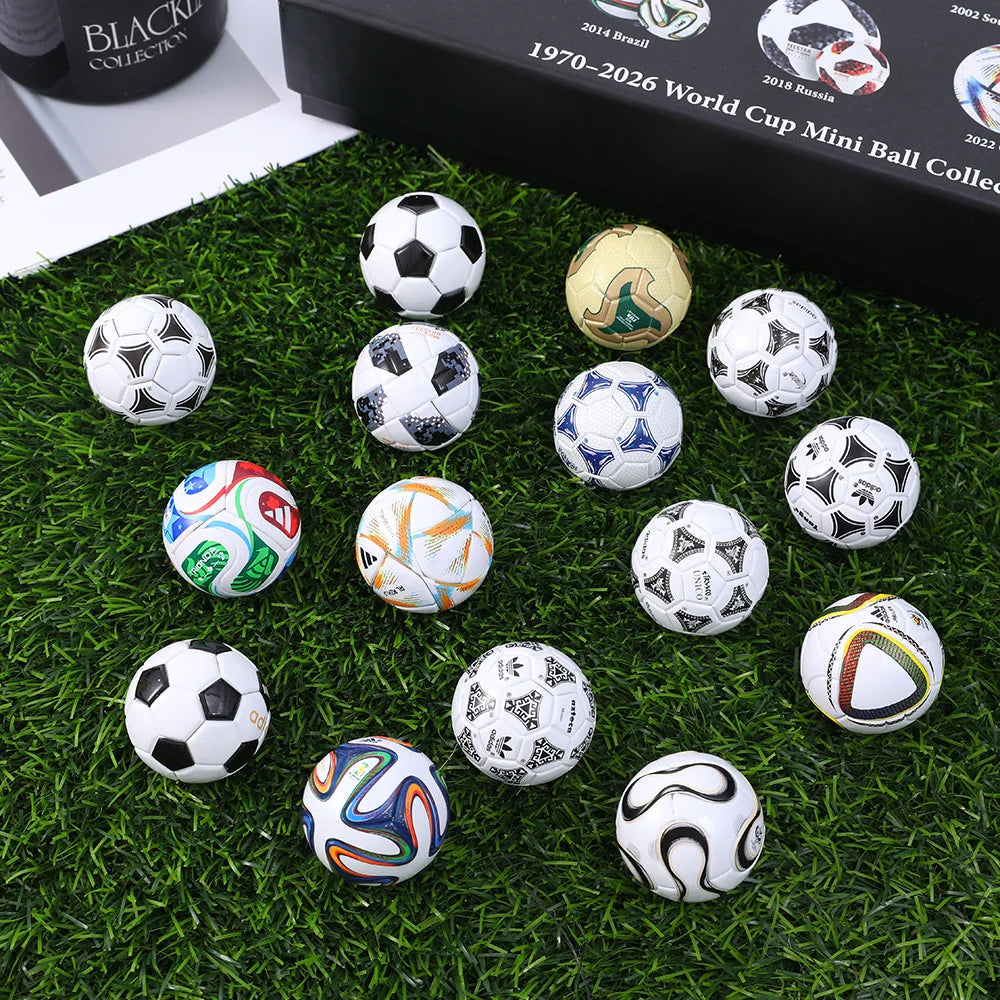 Ensemble 15 Mini Ballons de Football Collection PVC/PU 3,8 cm — Souvenir Sport & Cadeau Fan