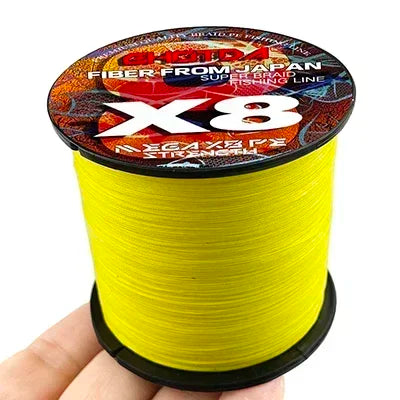 GHOTDA LURE FISH X8 lignes de pêche 300M 100M 8 brins fils tressés Multifilament PE ligne pour carpe cordon de pêche 18LB-78LB lisse