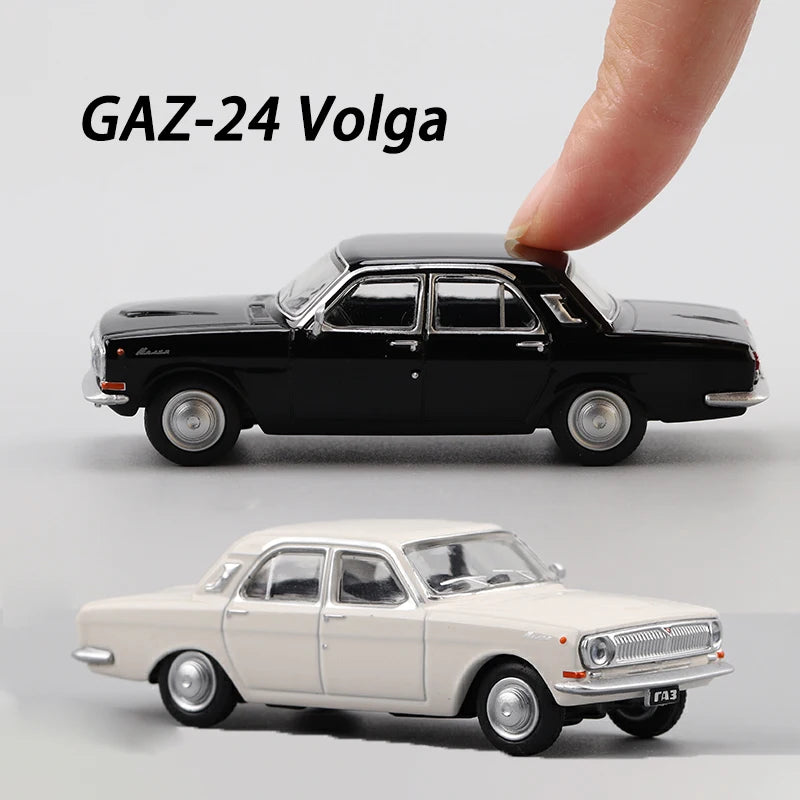 Perka – modelo de coche de aleación GAZ-24 Volga, escala 1:64, adorno, exhibición de recuerdos, colección, regalo de pasatiempo