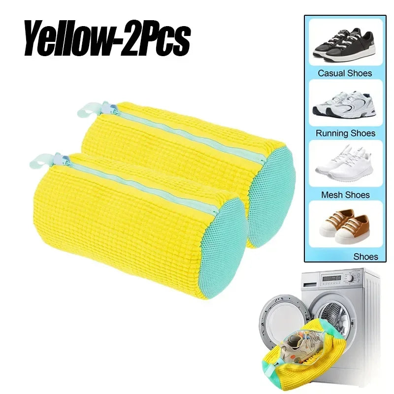 Bolsas de lavandería, bolsa para lavar zapatos en lavadora, con cremallera, con forro polar grueso en el interior, perfecta para zapatillas deportivas y zapatos casuales