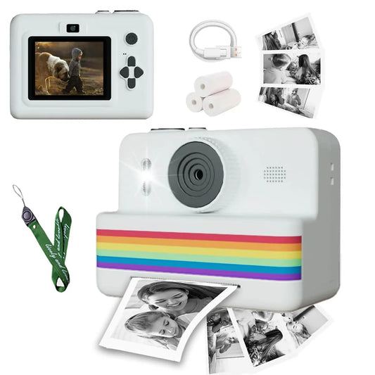 Kids Digital Camera for Photography Mini Portable Thermal Printer Instant Printing Photo Children Camera 2.8-inch HD Video Toy Gifts