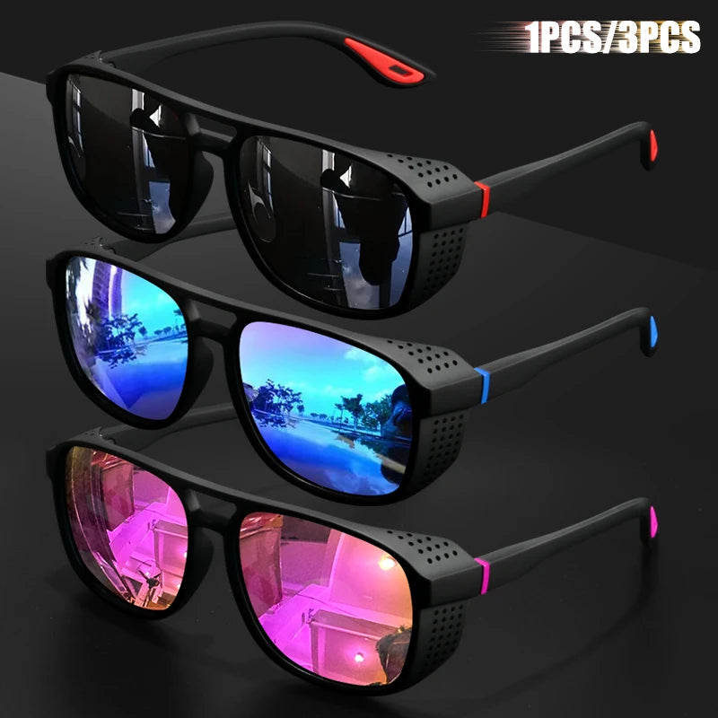 Lunettes de soleil polarisées de sport 1 pièce/3 pièces, design coupe-vent, adaptées au cyclisme et à la course en plein air, légères UV400
