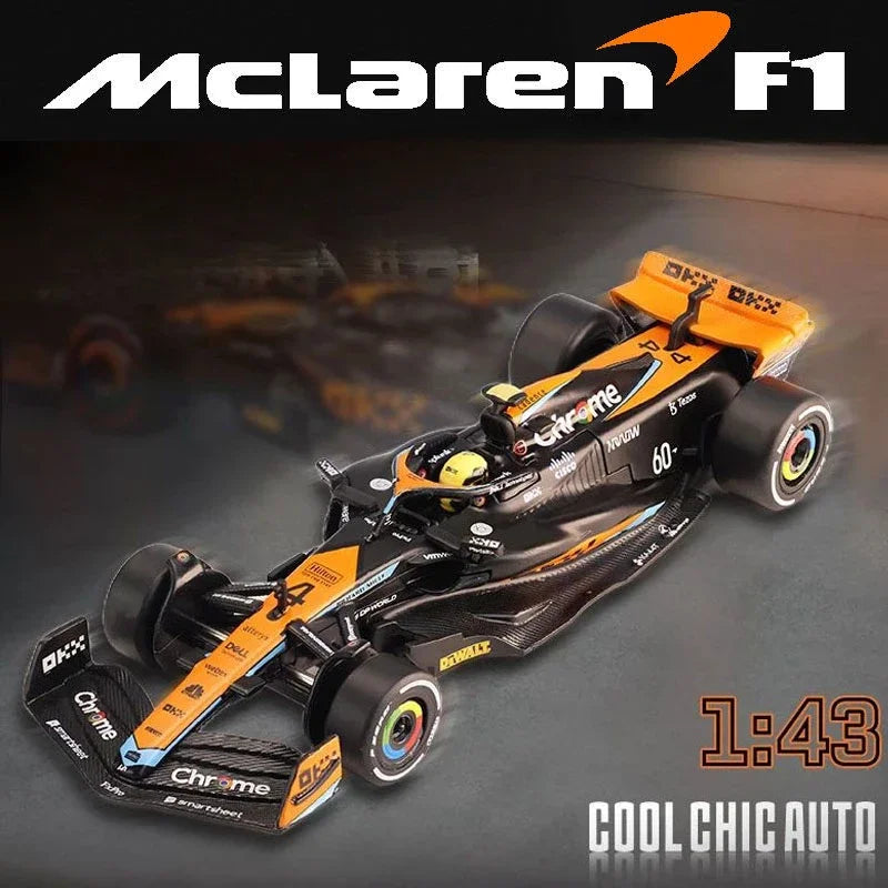 1/43 McLaren F1 MCL60 Racing Car Model Display Box Kids Toy Collectible Car Boy Friend Gift Home Decor Miniature Car