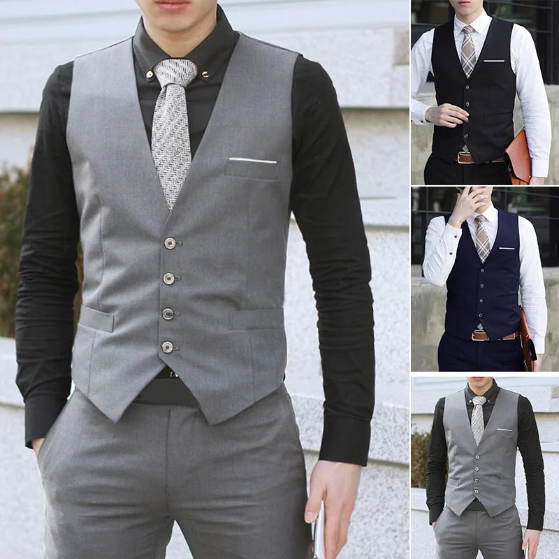 Blazer gilet formel pour homme — smoking décontracté, slim, tout neuf