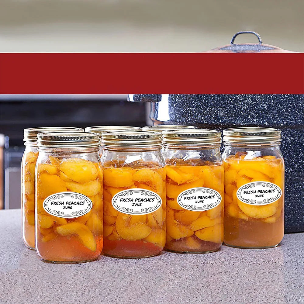Rollo de etiquetas para bebidas, frutas, verduras, nevera y congelador, organizador de almacenamiento, catálogo de fechas de seguridad alimentaria, 1x2.25 pulgadas, para la cocina, 150 piezas/rollo