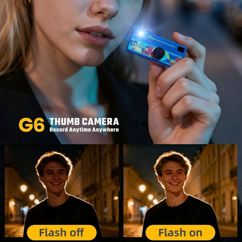 Cámara digital 1080P HD, mini llavero, compatible con tarjeta de memoria de 128 GB, grabadora de video portátil, estilo retro, regalo para niños