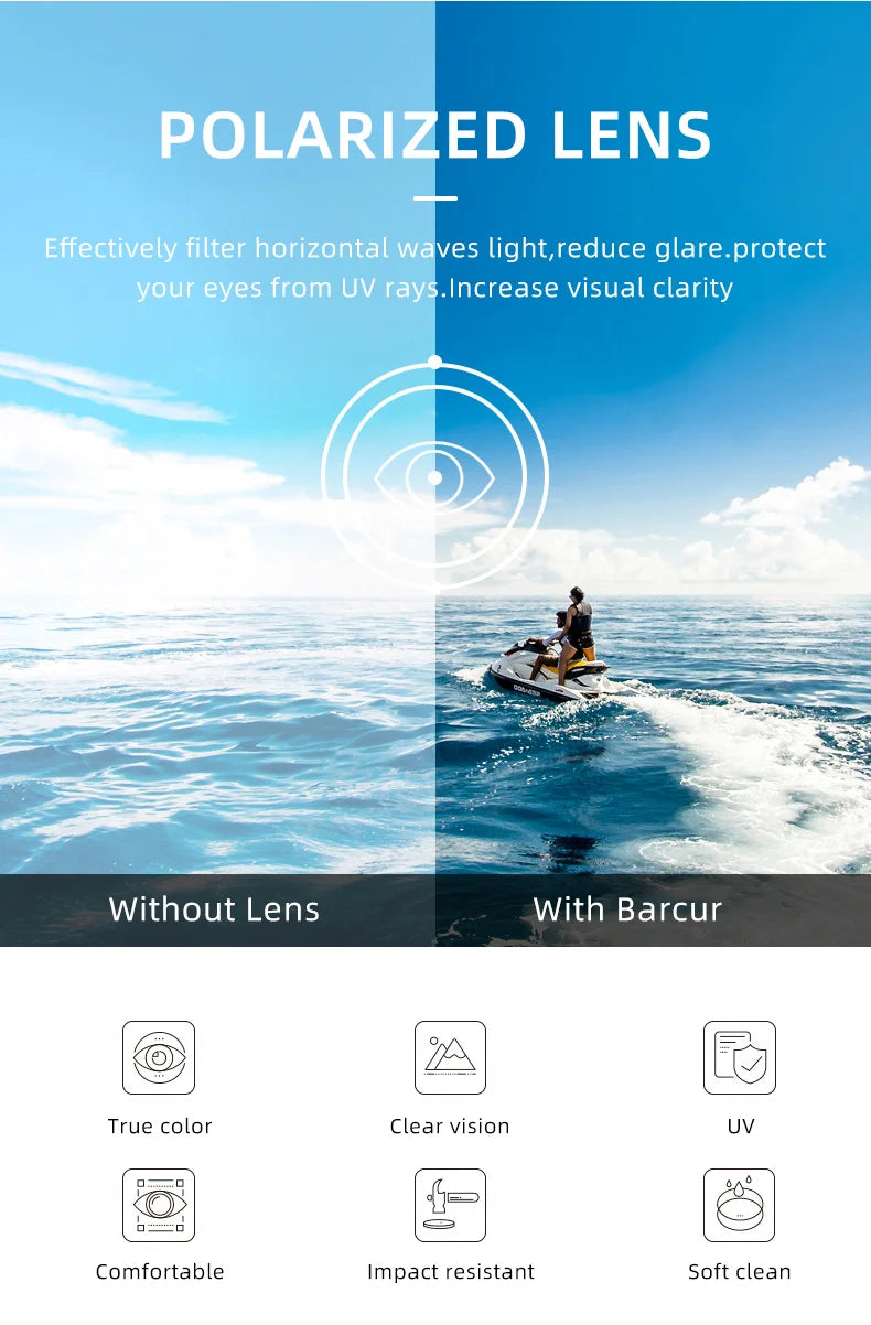 Lunettes de soleil pilotes polarisées — conduite, pêche, randonnée, accessoires homme