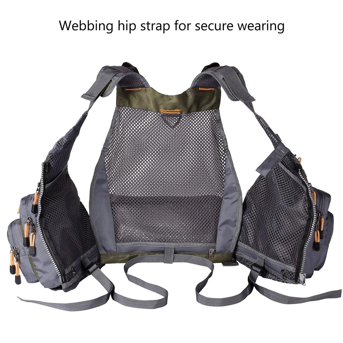 Gilet de pêche respirant, Sports de plein air, alpinisme, randonnée, cyclisme, réglable, pêche à la mouche, natation, matériel de pêche