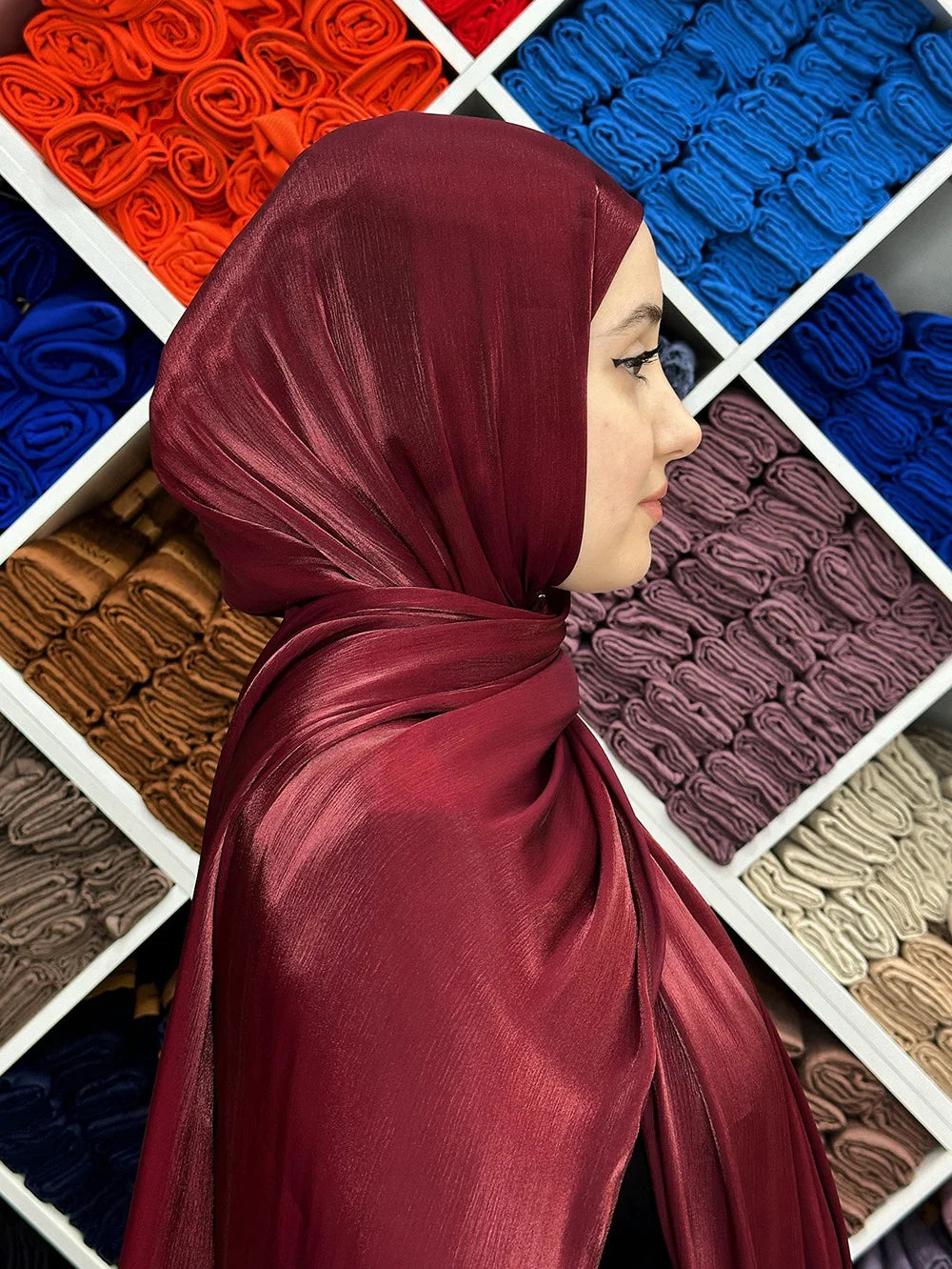 Hijabs en mousseline de soie de qualité supérieure pour femmes, voile turban doux et long, écharpes musulmanes, châles Hijab, couvre-chef Islam, accessoires Ramadan