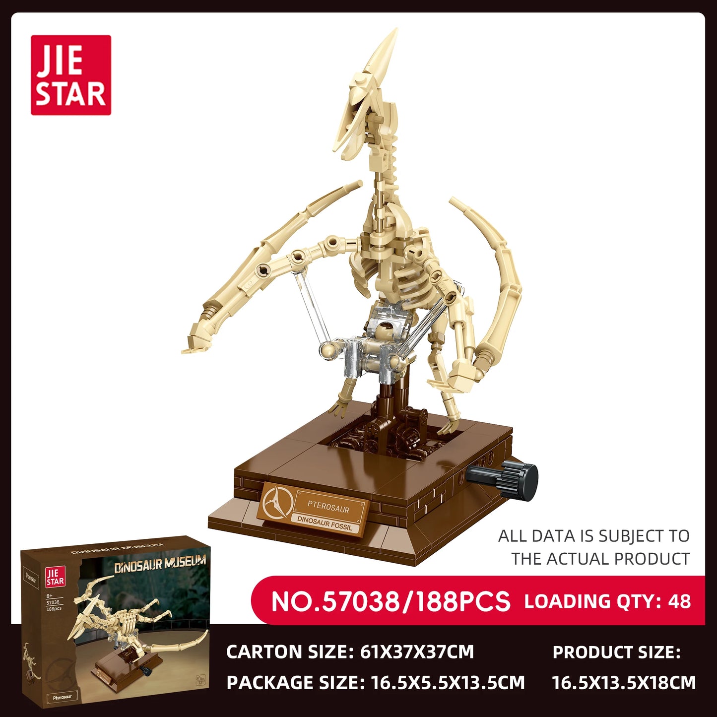 Nouveaux modèles de squelettes de dinosaures MOC 2026 : T-Rex, Tricératops, Mosasaure, Pterosaure, kit de construction de fossiles, cadeau pour les garçons et les collectionneurs