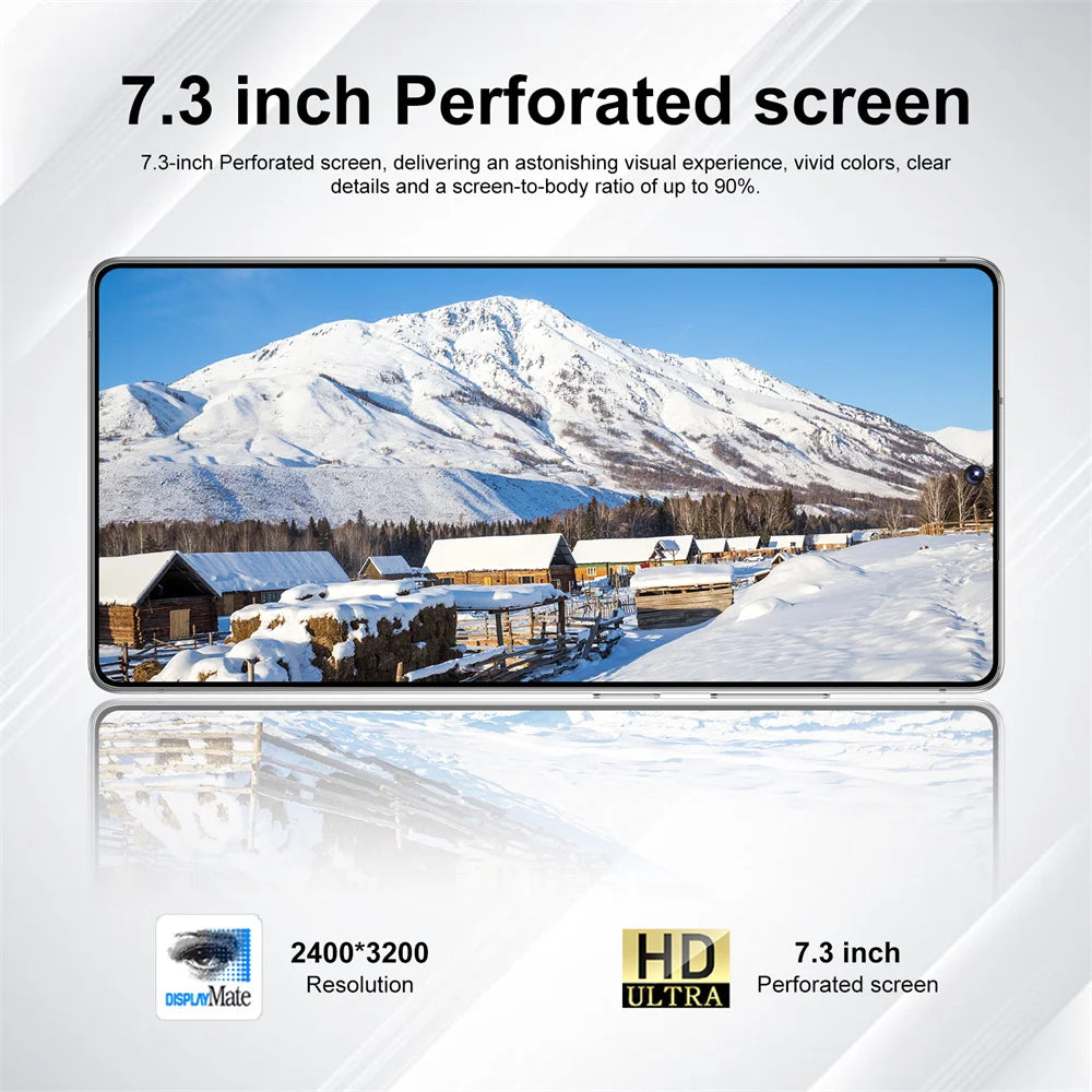 Smartphone Original 2026 pour S26 Ultra 5G 7.3HD AI 8 cœurs Double SIM 16G+1TB Téléphone Portable Android Débloqué