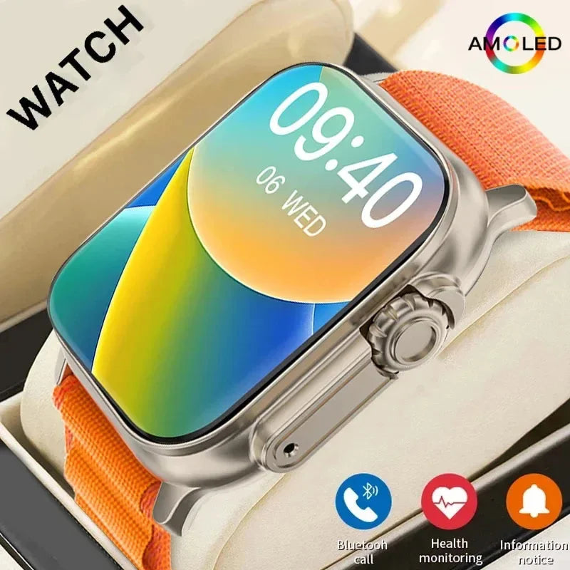 LAXASFIT Smartwatch Bluetooth Call Smart Watch Message Alert Heart Rate Monitor Sports Watch for Android iOS Men Women