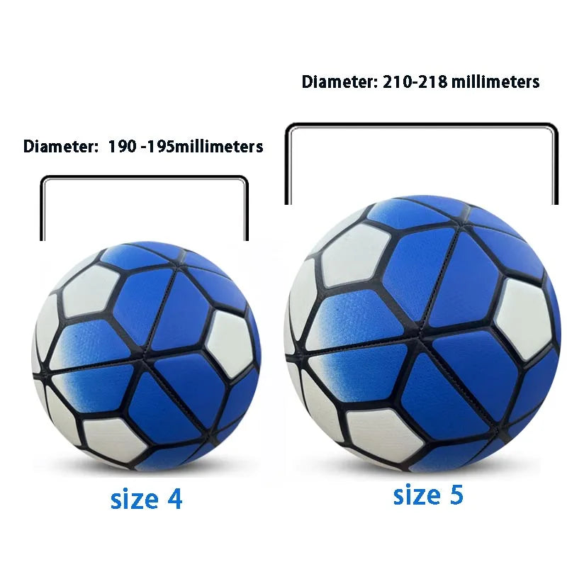 Ballons De Football De haute qualité, taille officielle 4/5, matériau PU, équipe De but sans couture, jeu De Match en plein air, entraînement De Football
