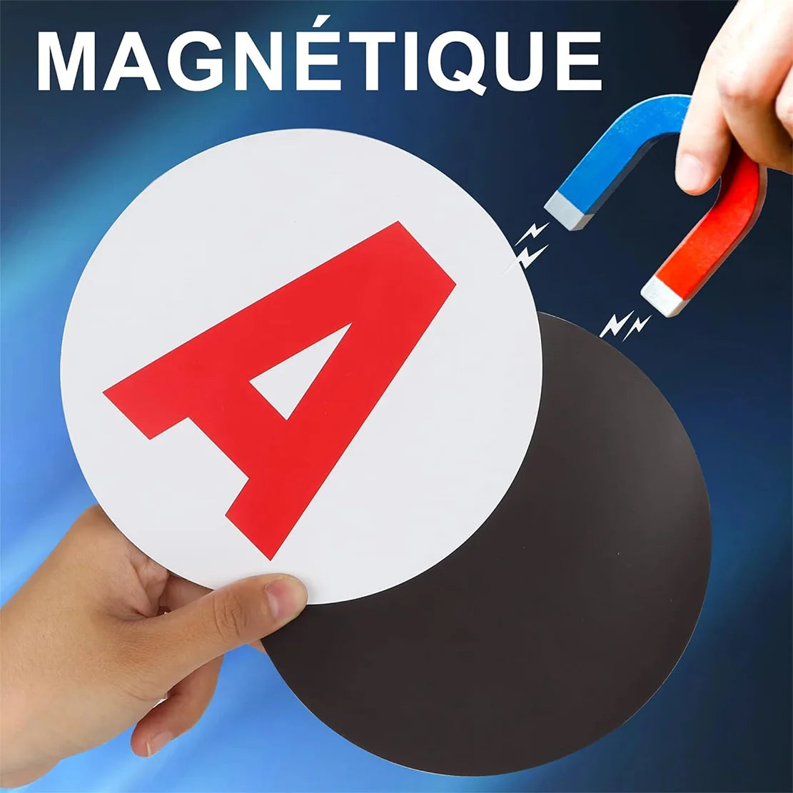 Disque A Magnétique Jeune Conducteur 1/2 Pièces — 15cm À Apposer Sur Véhicule