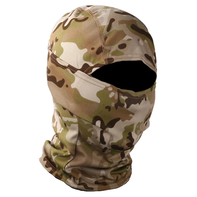 CamSolomon-Cagoule 3D imbibée pour homme, masque facial, capuche camouflage, écharpe, couvre-chef, sniper, ski, cyclisme, chasse, pêche, vêtements de sauna