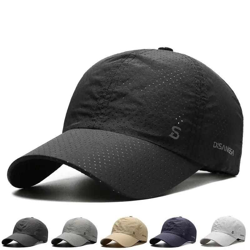 Casquette de course pour hommes, Design Original, fine, séchage rapide, respirant, langue de canard, plein air, soleil, pêche d'été, casquette de Baseball
