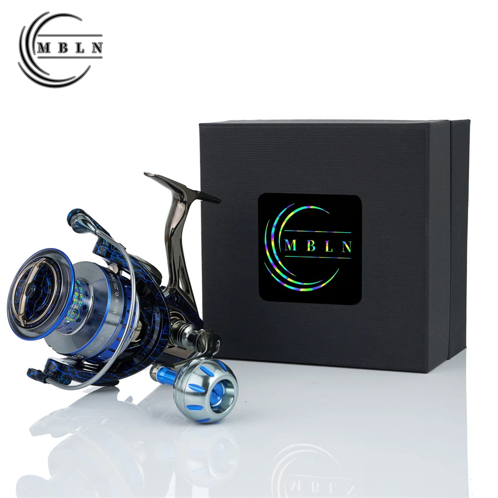 Moulinet de pêche spinning 90% métal — engrenage alliage, roulement à billes 5+1, eau salée et douce