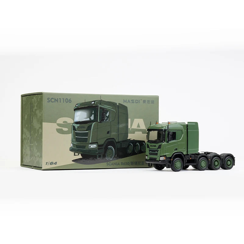MASSDI aleación 1/64 escala SCN1106 SCN1110 camión de remolque/Hummer H1 M1151/tanque tigre de gas coche de aleación modelo regalos de vacaciones juguetes