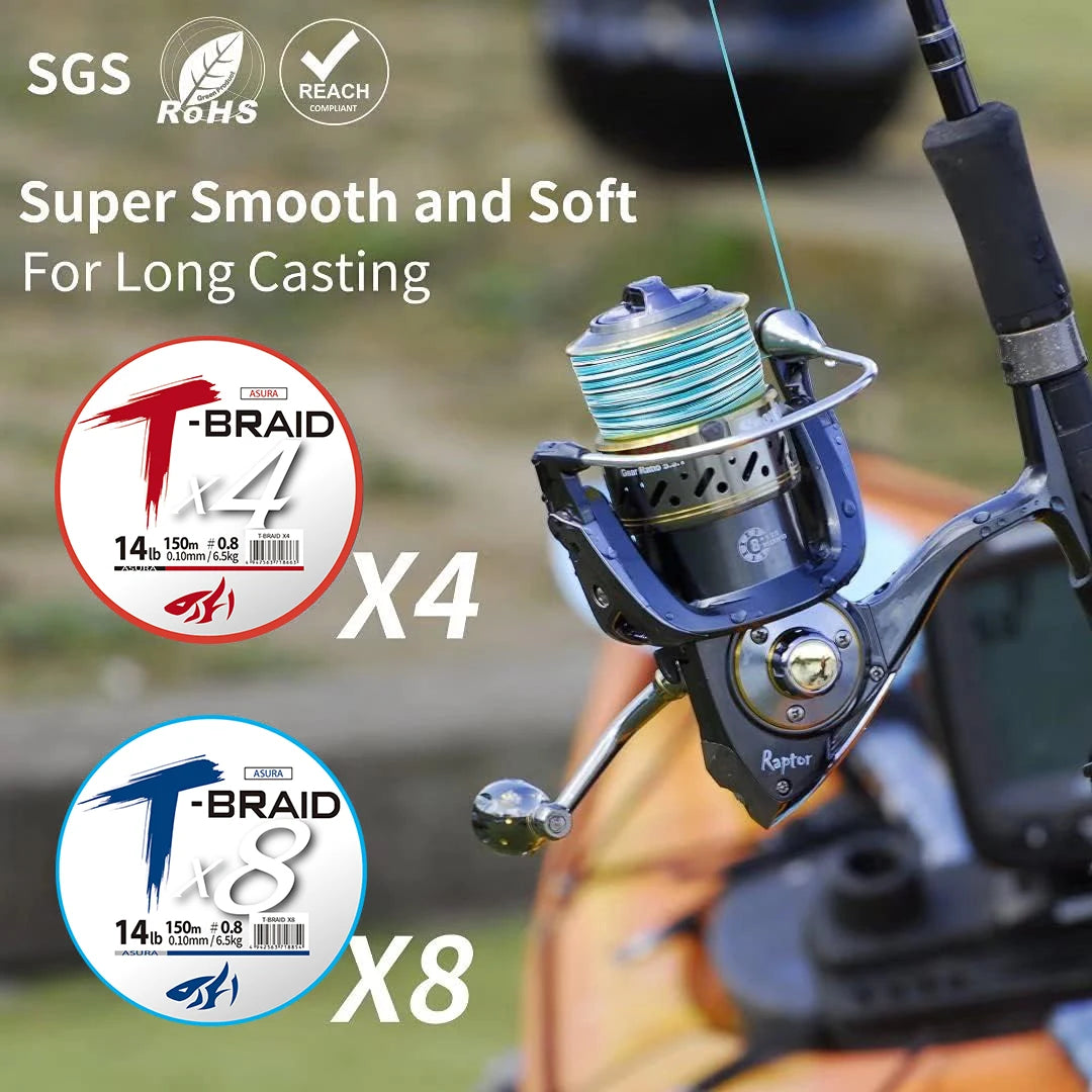 ThornsLine X8 mise à niveau tresse ligne de pêche Super forte 8 brins Multifilament PE ligne 300-1000M ligne tressée tout pour carpe de poisson