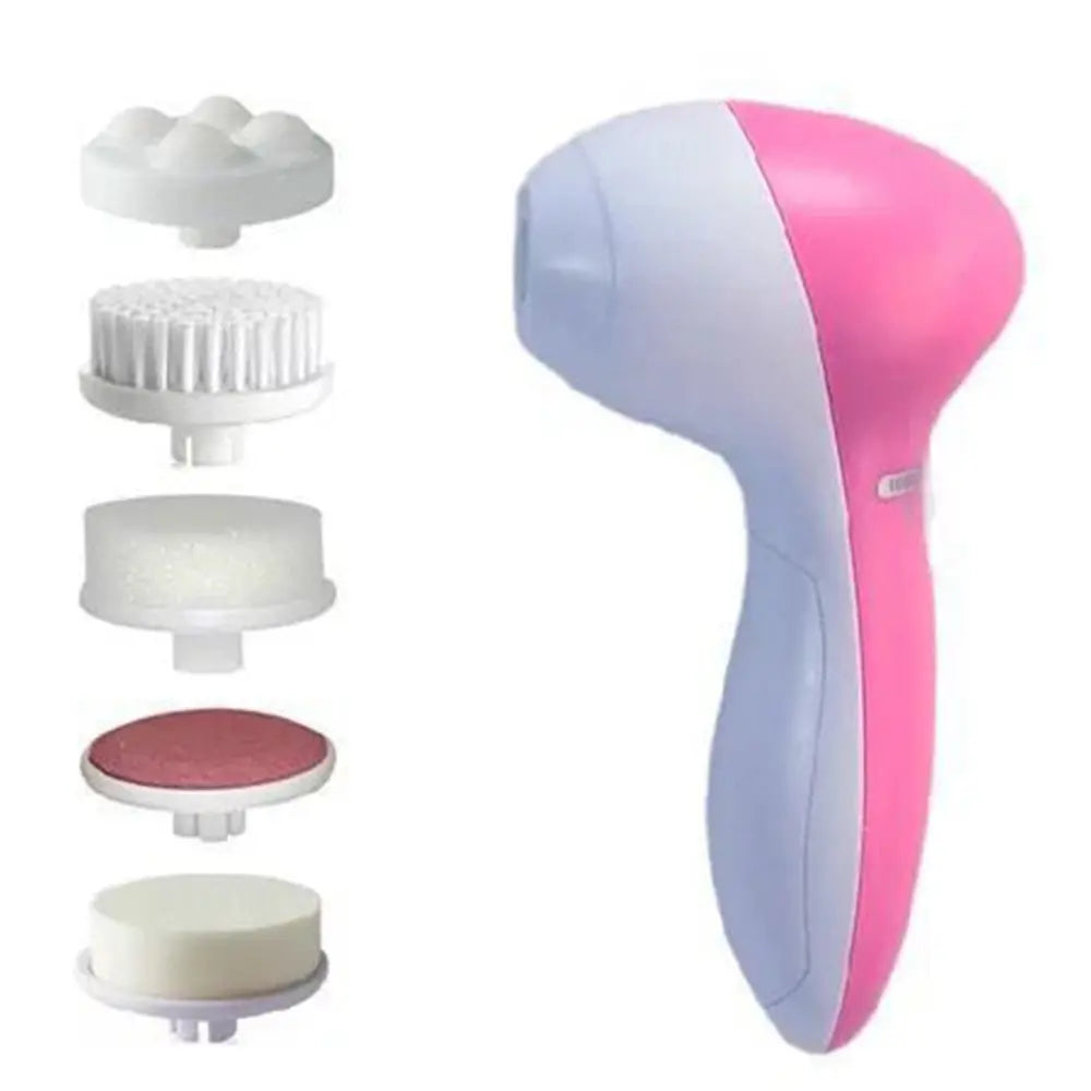 5-in-1 electric facial cleanser, face cleansing brush, washing machine, spa, skin care, massager, blackhead remover, facial cleansing tools
