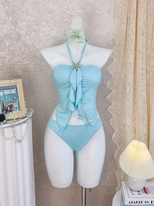 Nouvelle Robe de Plage Sans Manches pour Femme, Tunique de Plage, Paréo Jaune Uni, Vêtement de Plage