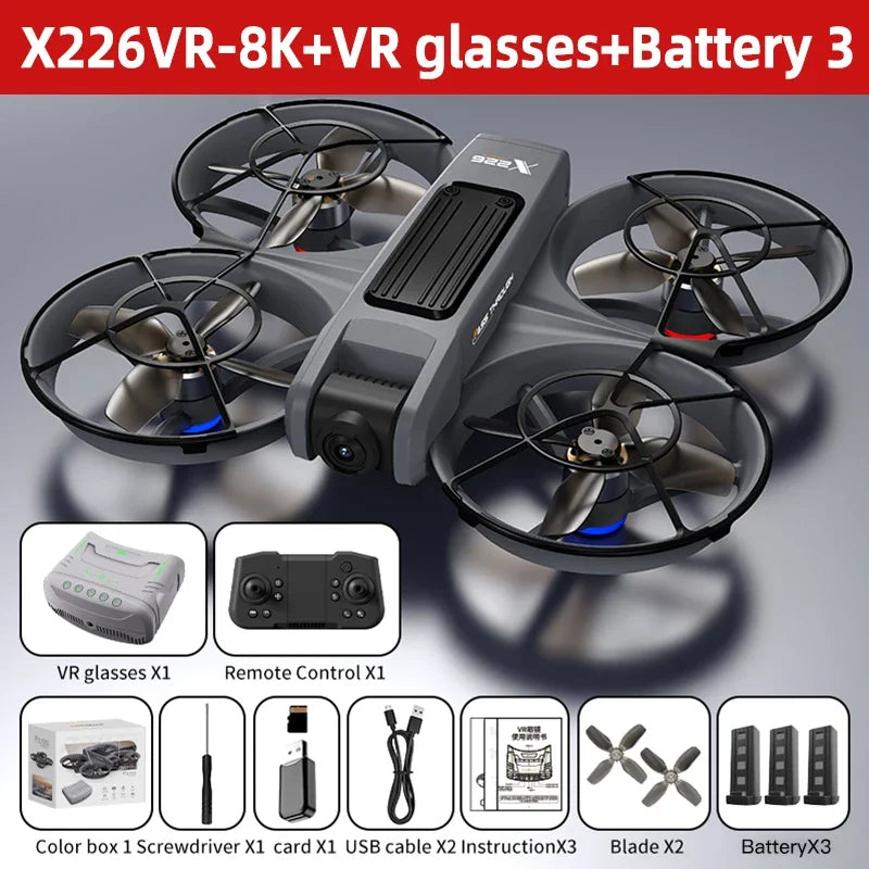 Mini drone professionnel 4K — hélicoptère RC, avion avec écran, quadricoptère, jouet cadeau enfants