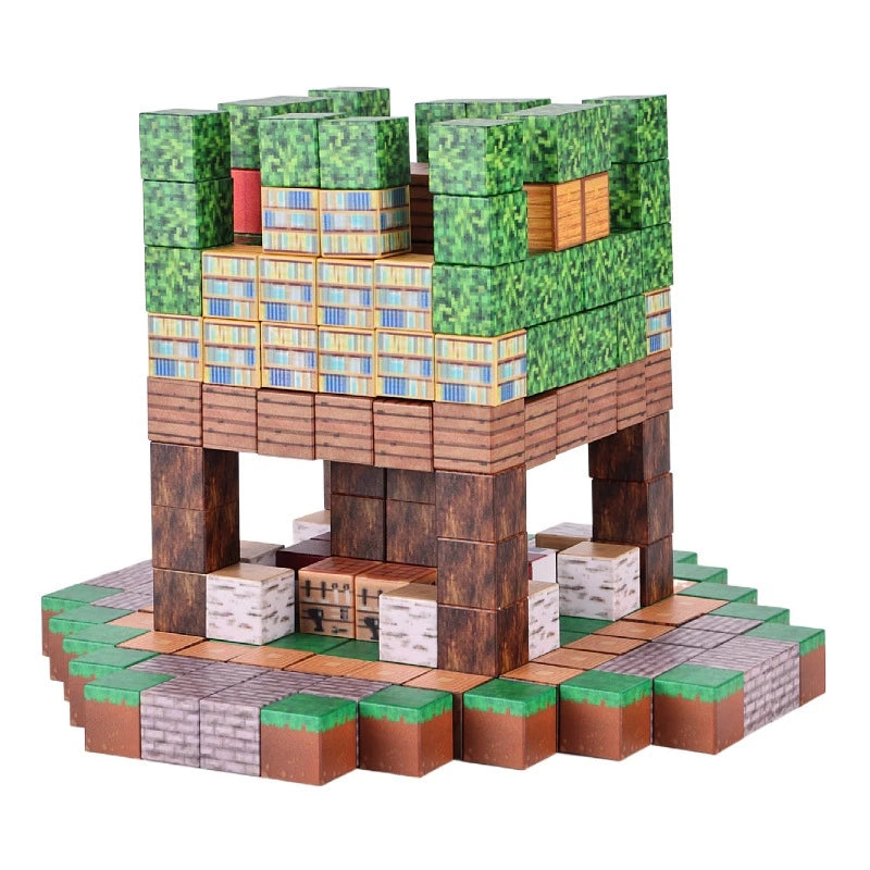 500 Pièces Blocs de Construction Magnétiques Mini Monde — DIY, Puzzle, Jouets Enfants