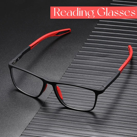 Blue light blocking reading glasses for men and women, ultralight sports glasses, presbyopia glasses, distance vision optical glasses, diopters up to +4.0, TR90