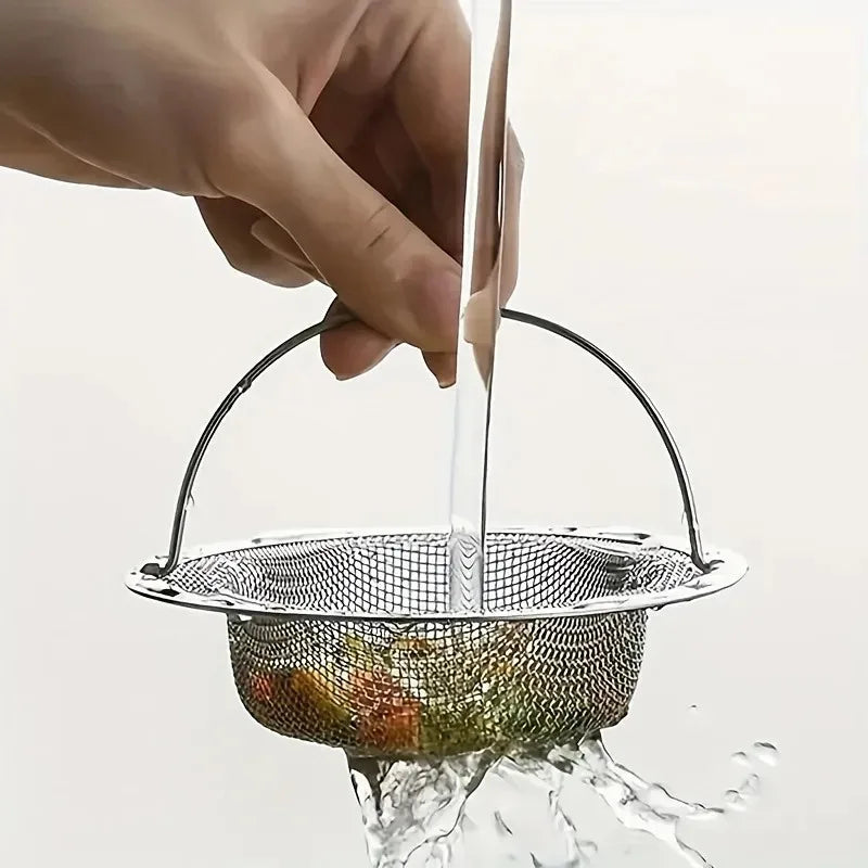 Crépine d'évier de cuisine avec poignée, évier de cuisine RV, passoire à déchets d'évier, trémie de lave-vaisselle d'évier en acier inoxydable, péché de Restaurant 1 pièce