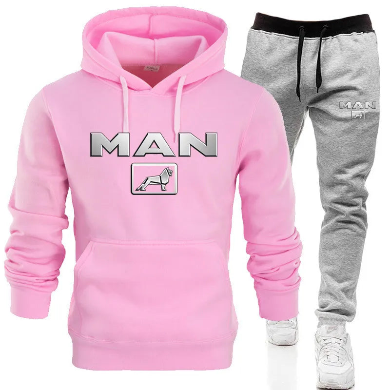 Men's hoodie and jogging pants, tracksuit, antibody, contractors, sportswear, Faremps, calf tint, 2024, 2-piece
