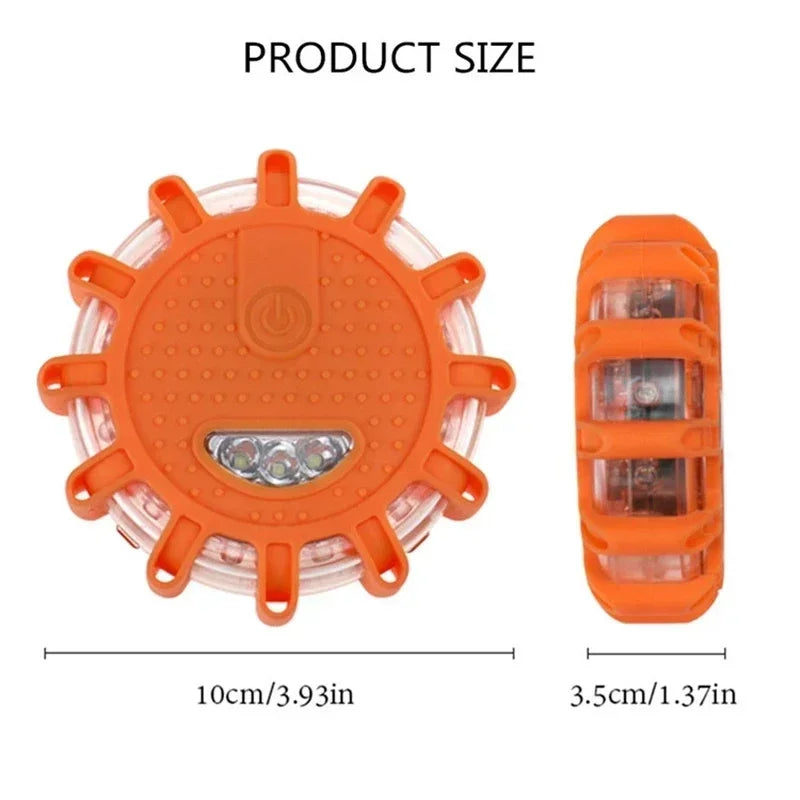 Feux de signalisation LED rechargeables par USB, balises de route, feux d'urgence, balise de sécurité routière, disque clignotant, balise magnétique