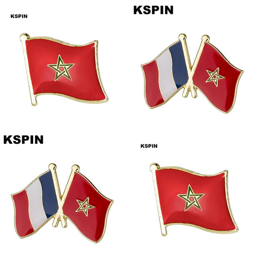 Moroccan flag brooch, lapel pin, KS-0131 pin icons
