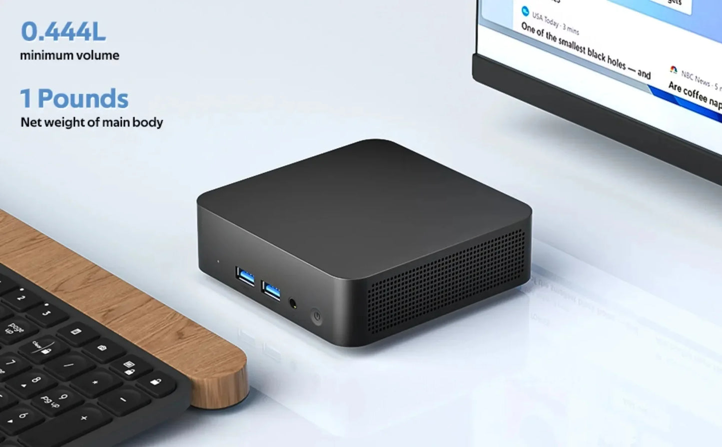 Mini PC 2026 Windows 11 Pro Intel I9-10980HK/N150 32 Go DDR4 1 To SSD Ordinateur Gamer Double Wi-Fi 6 BT5.2 4K HD pour Gaming