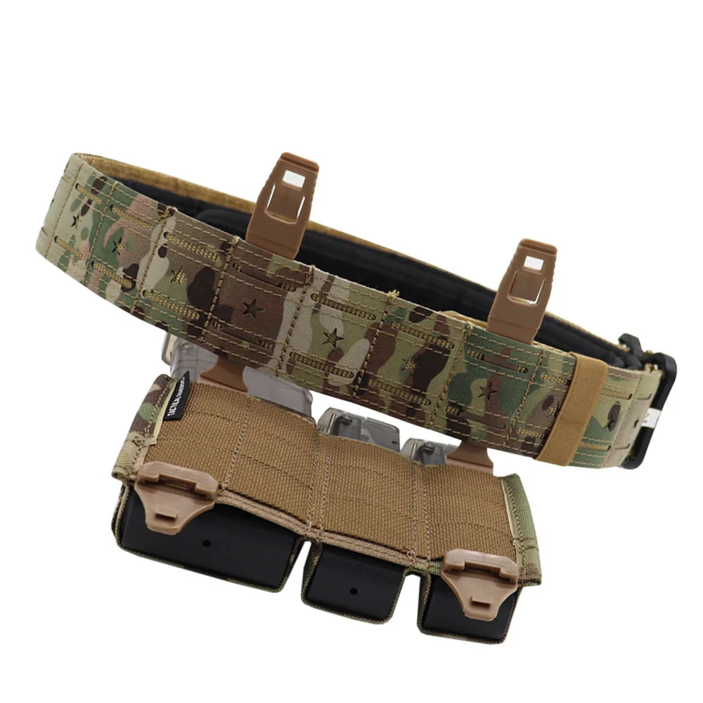 Ceinture de skip Dul2 pour homme, sangle à dégagement rapide, système Molle, airsoft, chasse, durable, extérieur, nouveau