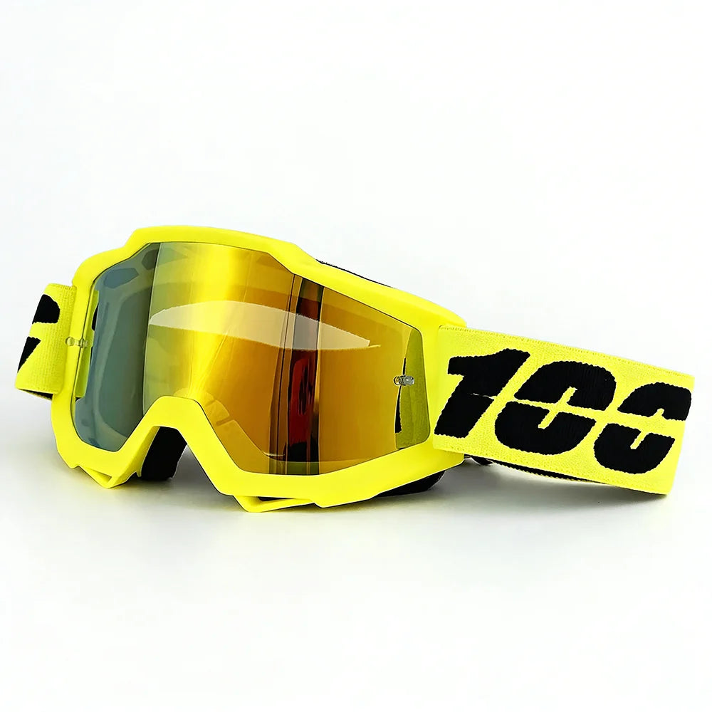 Lunettes de moto 100 MX, lunettes de motocross, lunettes de soleil tout-terrain pour homme, masque MTB ATV, protection coupe-vent, cyclisme, course